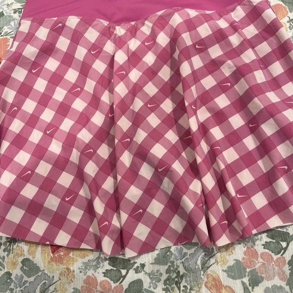 Nike Pink Plaid Mini Skirt - Picture 5 of 8